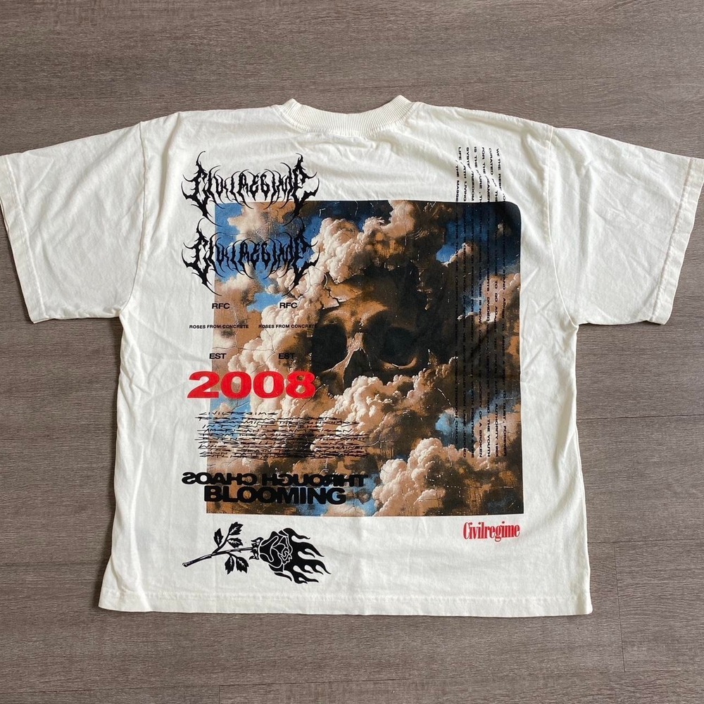 Small Civil Regime From The Heavens 199XOversized Tee in Butter